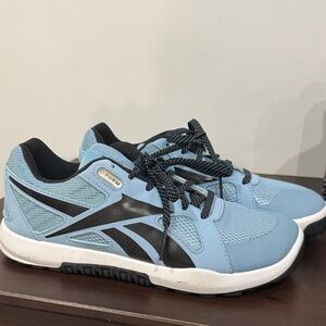 Reebok Light Blue and Black Sport Shoes